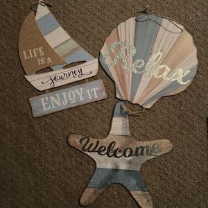 3 piece sea wall Art